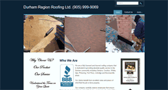 Desktop Screenshot of durhamregionroofing.com