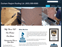 Tablet Screenshot of durhamregionroofing.com